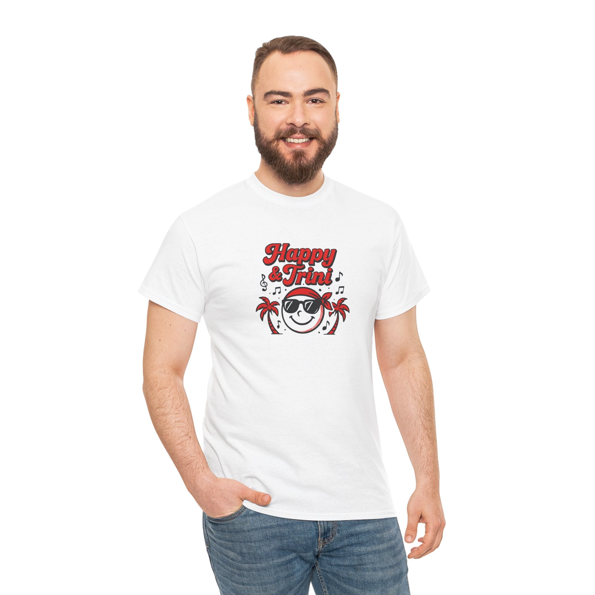 "Happy & Trini" - Trinbago Culture Inspired T-Shirt