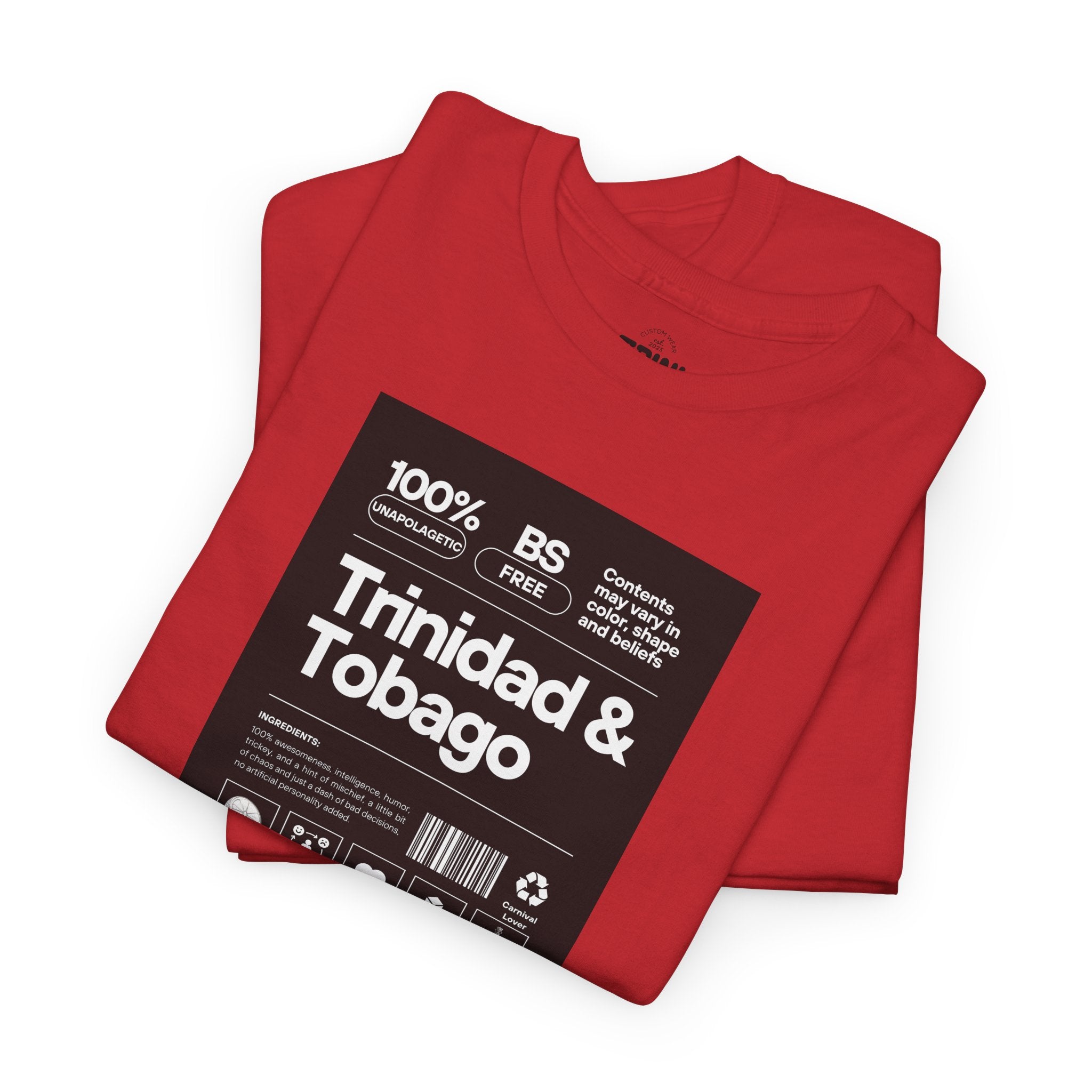 "100% Trini" - Trinbago Culture Inspired T-Shirt